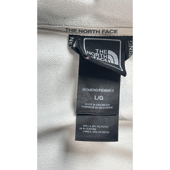 The North Face Jacket Womens Large White Gray Apex Softshell Full Zip TNF AHRU - Picture 6 of 16